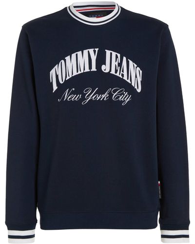 Tommy Hilfiger Sweatshirt TJM TIPPING VARSITY Regular Fit - Blau