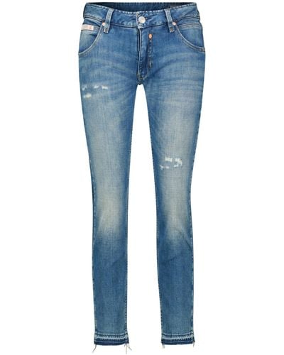 Herrlicher Jeans TOUCH CROPPED Slim Fit - Blau