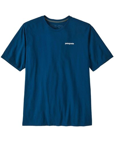 Patagonia T-Shirt P-6 MISSION - Blau
