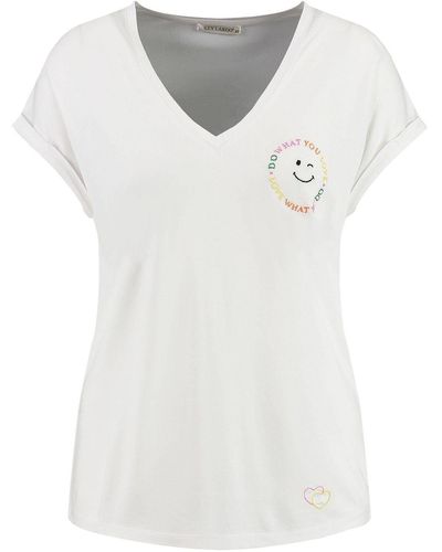 Key Largo T-Shirt WT VANESSA V-NECK - Weiß