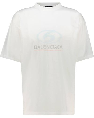 Balenciaga T-Shirt SURFER Medium Fit - Weiß