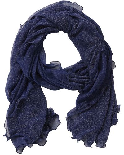 Vera Mont Basic-Schal mit Lurexfaden - Blau