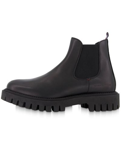Tommy Hilfiger Stiefeletten PREMIUM CASUAL CHUNKY LTH CHELSEA BOOTS - Schwarz