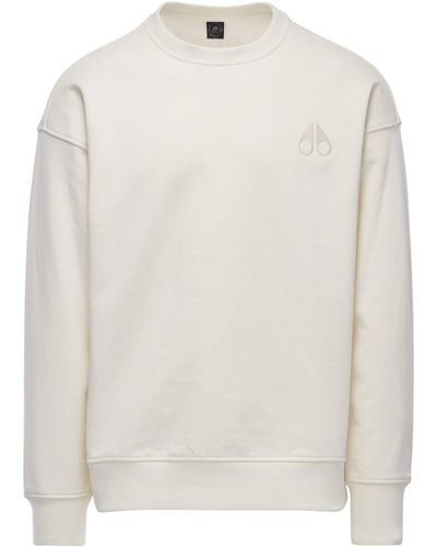 Moose Knuckles Sweatshirt CEDRIC CREWNECK - Weiß