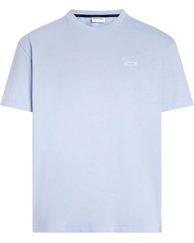 Calvin Klein T-Shirt aus Stretch-Jersey Slim Fit - Blau