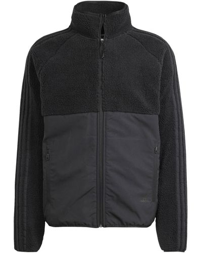 adidas Originals Lifestyle - Textilien - Jacken Polar Fleece FullZip Sweatshirt - Schwarz