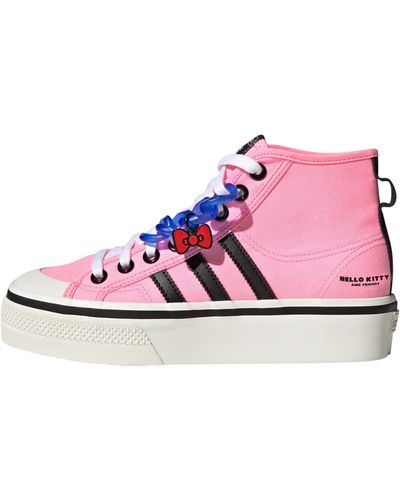 adidas Originals Lifestyle - Schuhe - Sneakers Nizza Platform Mid - Pink