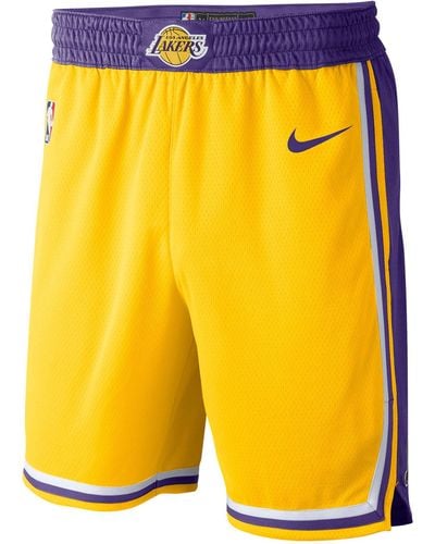 Nike NBA Los Angeles Lakers Swingman Shorts - Gelb