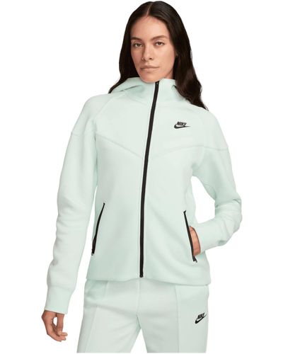 Nike Sweatjacke mit Kapuze NSW TECH FLEECE - Weiß