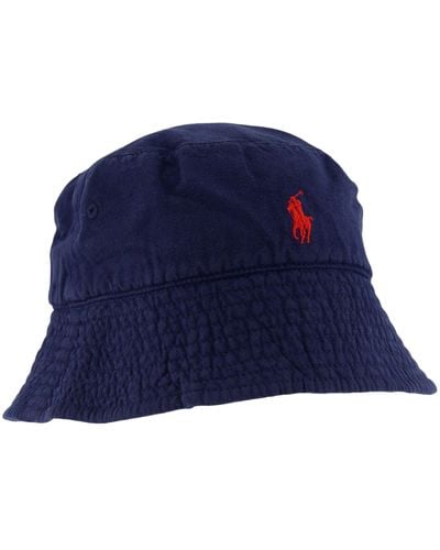 Polo Ralph Lauren Bucket Hat aus Leinen - Blau