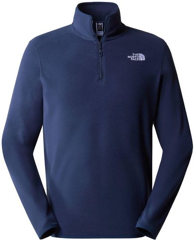 The North Face Fleecepullover M GLACIER 1/4 ZIP - Blau