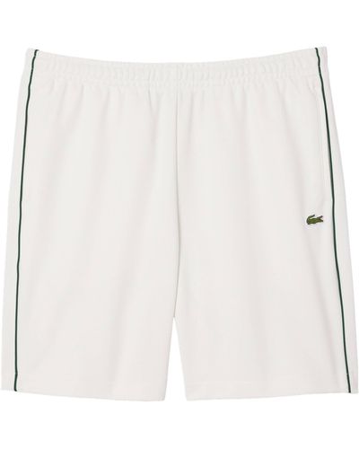Lacoste Shorts aus Interlock-Pique - Weiß