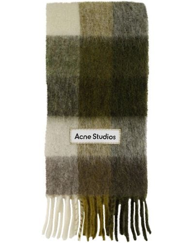 Acne Studios Schal mit Alpaka - Grün