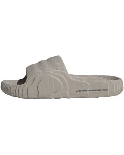 adidas Originals Lifestyle - Schuhe - adilette 22 Badelatsche Beige - Grau