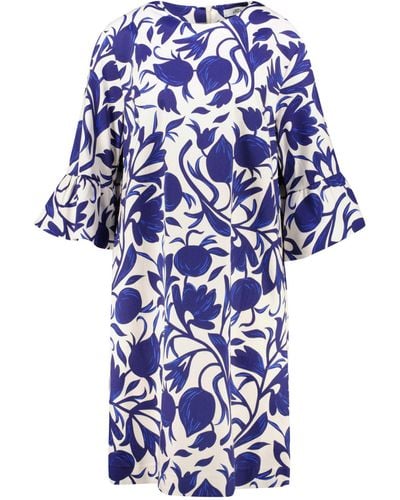 0039 Italy Kleid aus Baumwolle MAXLIN - Blau