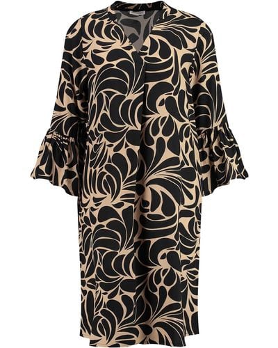 Key Largo Kleid WD BOUNCE V-NECK aus Viskose - Schwarz