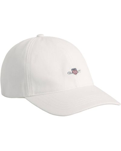 GANT Baseball-Cap UNISEX SHIELD CAP - Weiß
