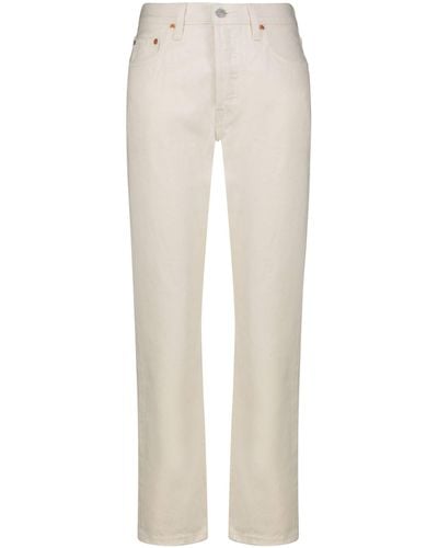 Levi's Jeans 501 CROP - Weiß