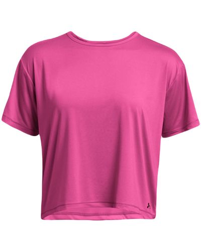 Under Armour Trainingsshirt MOTION Relaxed Fit Kurzarm - Pink