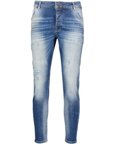 Goldgarn Jeans NECKARAU Twisted Fit / Cropped - Blau