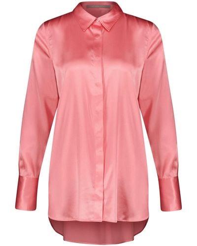 The Mercer N.Y. Bluse aus Seidenmix - Pink