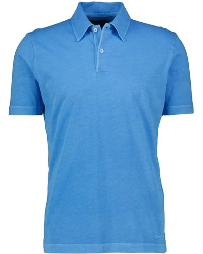 Marc O' Polo Poloshirt aus Bio-Baumwolle Regular Fit Kurzarm - Blau