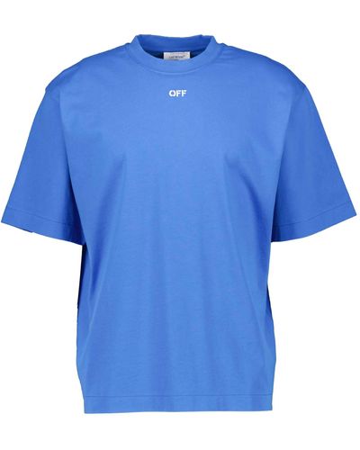 Off-White c/o Virgil Abloh T-Shirt SCRIBBLE DIAGS SKATE - Blau