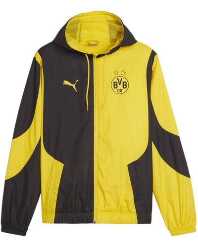 PUMA Jacke National BVB Dortmund Prematch Woven 2023/2024 - Gelb