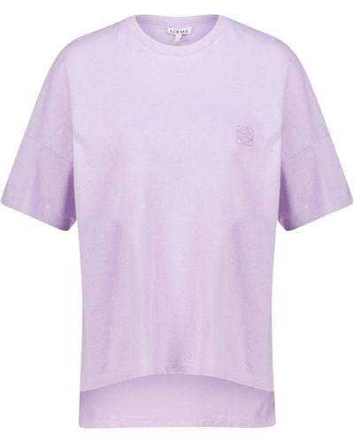Loewe T-Shirt Boxy Fit - Lila