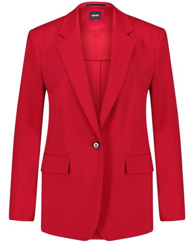 BOSS Blazer JUPA Relaxed Fit - Rot