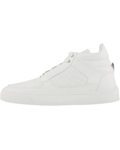 Leandro Lopes Sneaker FAISCA Mid Top Nappaleder - Weiß