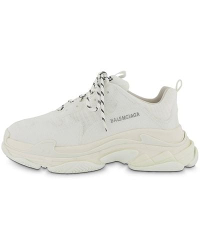 Balenciaga Sneaker TRIPLE S mit Leder - Weiß