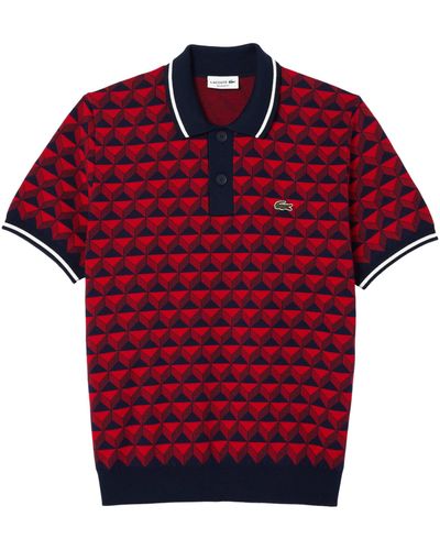 Lacoste Pullover Kurzarm - Rot
