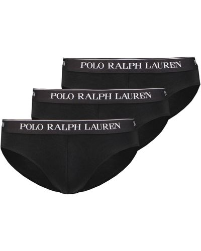 Polo Ralph Lauren Slips STRETCH COTTON THREE LOW RISE BRIEFS - Schwarz