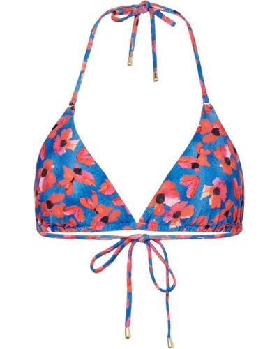Hot Stuff Triangle-Bikini-Top - Blau