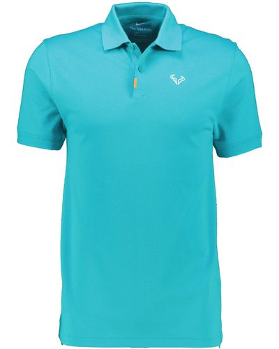 Nike Tennis-Poloshirt RAFAEL NADAL Slim Fit - Blau