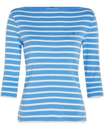 Tommy Hilfiger T-Shirt NEW CODY mit U-Boot-Ausschnitt - Blau