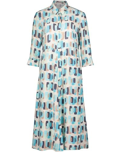 BETTY&CO Casual-Kleid mit Print - Blau