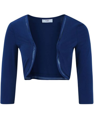Vera Mont Bolero-Jacke figurbetont - Blau