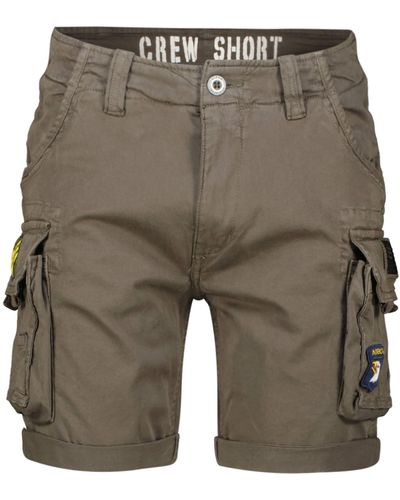 Alpha Industries Cargo-Shorts CREW SHORTS PATCH Slim Fit - Grau