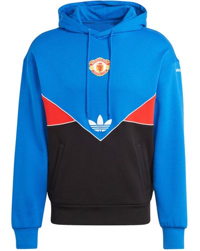 adidas Originals Lifestyle - Textilien - Sweatshirts Manchester United Hoody - Blau