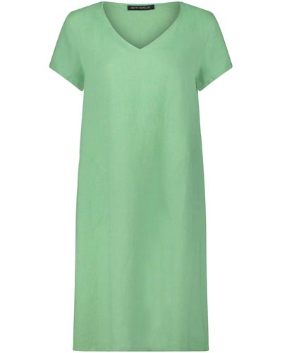 Betty Barclay Sommerkleid mit V-Ausschnitt - Grün