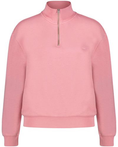 Levi's Sweatshirt mit kurzem Reißverschluss - Pink