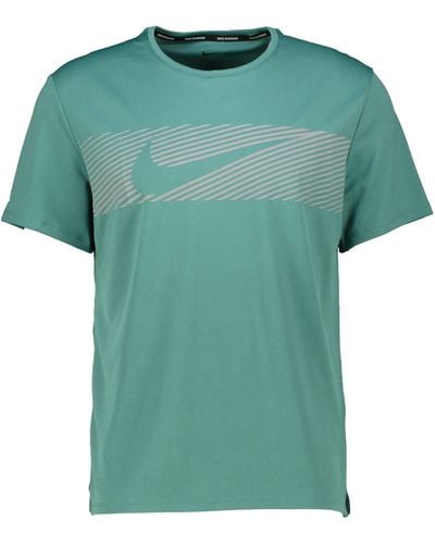 Nike Laufshirt MILER FLASH - Grün
