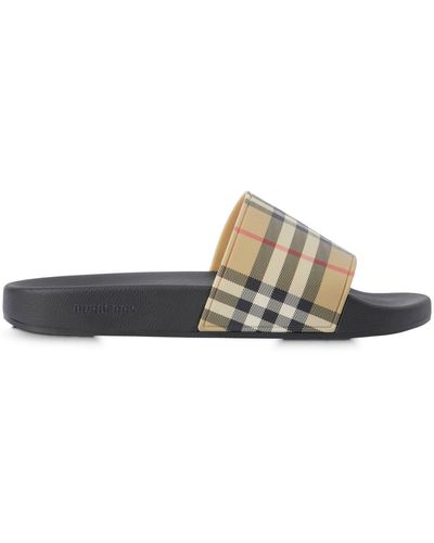 Burberry Slides in CHECK - Weiß