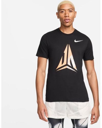 Nike Basketballshirt JA MORANT MENS DRI-FIT Regular Fit Kurzarm - Schwarz