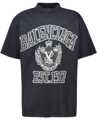 Balenciaga T-Shirt COLLEGE SHIRT - Schwarz