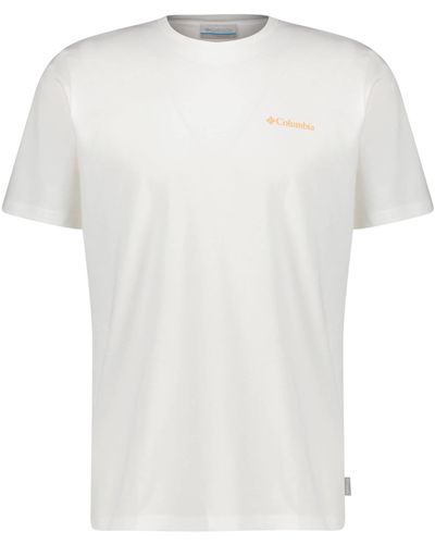 Columbia T-Shirt EXPLORERS CANYON BACK - Weiß