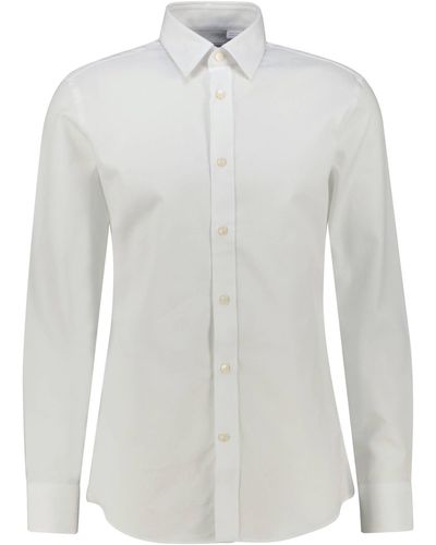 Tiger Of Sweden Hemd aus Baumwolle ADLEY Slim Fit Langarm - Weiß