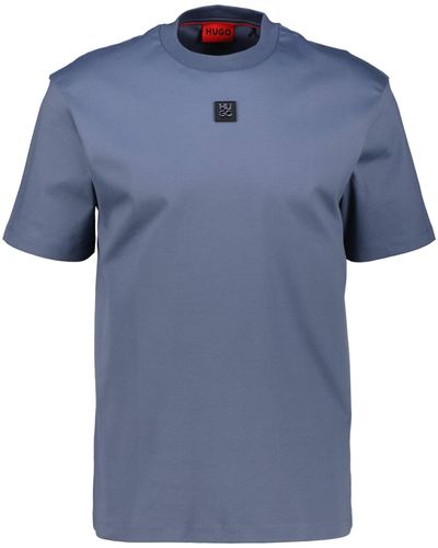 HUGO T-Shirt DALILE Regular Fit - Blau